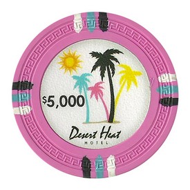 Desert Heat Series 13.5 Gram Poker Chips - $5000 Sold By the Roll of 25pcs., CPDH-$5000*25