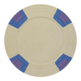 Blank Claysmith Double Trapezoid Poker Chip (25 Pack) - Yellow, CPSLBL-Yellow*25