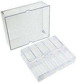 200 Ct Acrylic Chip Tray with Lid, GPCA-003