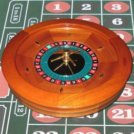 19 inch Mahogany Roulette Wheel, GROU-003