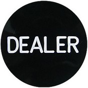 Professional Black Dealer Button, GBUT-202