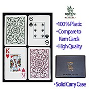 Copag Bridge Size Jumbo Index Green Burgundy Setup, GCOP-403