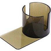 Plastic Cup Holder - Smoked (Slide under) with Cut-out, GCUP-202