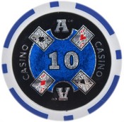Ace Casino 14 gram - $10 Sold by the Roll25 pcs. per Roll, CPAC-$10*25