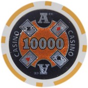 Ace Casino 14 gram - $10000 Sold by the Roll25 pcs. per Roll, CPAC-$10000*25