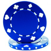 BLUE 11.5 gram  Suited Chips   Sold by the Roll, CPSP-BLUE*25