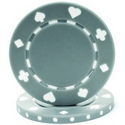 GRAY 11.5 gram SUITED Chip  Sold by the Roll, CPSP-GREY*25