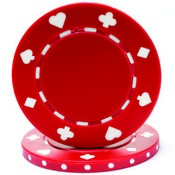 RED 11.5 Gram SUITED Chip  Sold by the Roll, CPSP-RED*25