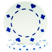 WHITE 11.5 Gram SUITED Chip   Sold by the Roll, CPSP-White*25