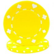 YELLOW 11.5 Gram SUITED Chip   Sold by the Roll, CPSP-YELLOW*25