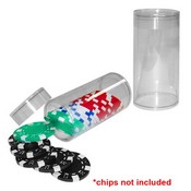 Poker Chip Storage Tube Holds 25 Chips Set of 10, GPCA-101
