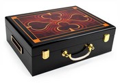 500 Ct Hi-Gloss Wooden Case, GCAS-500-H