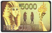 $5,000 Nile Club 10 Gram Ceramic Plaque 25pc Pack, CPNI-$5000*10
