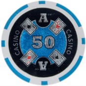 Ace Casino 14 gram - $50 Sold by the Roll25 pcs. per Roll, CPAC-$50*25