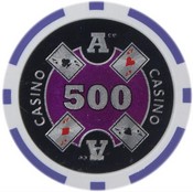 Ace Casino 14 gram - $500 Sold by the Roll25 pcs. per Roll, CPAC-$500*25