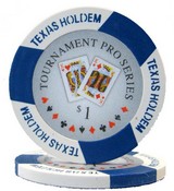 Tournament Pro 11.5 gram - $1 Sold by the Roll 25pcs/roll, CPTP-$1*25