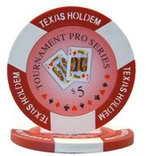 Tournament Pro 11.5 gram - $5 Sold by the Roll 25pcs/roll, CPTP-$5*25