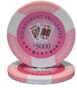 Tournament Pro 11.5 gram - $5000 Sold by the Roll 25pcs/roll, CPTP-$5000*25