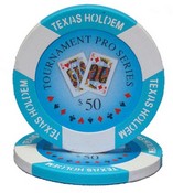 Tournament Pro 11.5 gram - $50 Sold by the Roll 25pcs/roll, CPTP-$50*25