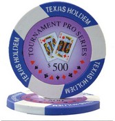 Tournament Pro 11.5 gram - $500 Sold by the Roll 25pcs/roll, CPTP-$500*25
