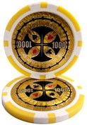 The Ultimate Poker Chip Series 14 gram - $1000 Sold by the Roll 25 pcs. per Roll, CPUP-$1000*25