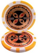 The Ultimate Poker Chip Series 14 gram - $10000 Sold by the Roll 25 pcs. per Roll, CPUP-$10000*25