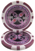 The Ultimate Poker Chip Series 14 gram - $500 Sold by the Roll 25 pcs. per Roll, CPUP-$500*25