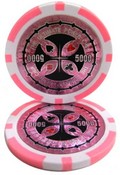 The Ultimate Poker Chip Series 14 gram - $5000 Sold by the Roll 25 pcs. per Roll, CPUP-$5000*25