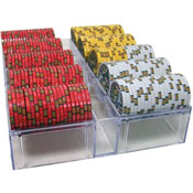 200 Ct Acrylic Chip Tray with Lid, GPCA-003