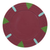 Triangle & Stick Blank 13.5g Poker Chips (25 Pack)-Red, CPBLTS-RED*25