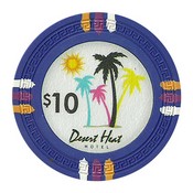 Desert Heat Series 13.5 Gram Poker Chips - $10 Sold By the Roll of 25pcs., CPDH-$10*25