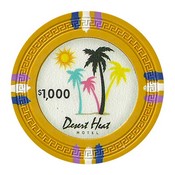 Desert Heat Series 13.5 Gram Poker Chips - $1000 Sold By the Roll of 25pcs., CPDH-$1000*25