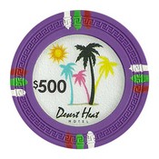 Desert Heat Series 13.5 Gram Poker Chips - $500 Sold By the Roll of 25pcs., CPDH-$500*25