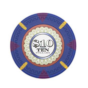 Mint 13.5 Gram Poker Chips - $10 (25 Pack), CPMT-$10*25