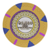 Mint 13.5 Gram Poker Chips - $1,000 (25 Pack), CPMT-$1000*25