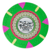 Mint 13.5 Gram Poker Chips - $25 (25 Pack), CPMT-$25*25