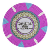 Mint 13.5 Gram Poker Chips - $5,000 (25 Pack), CPMT-$5000*25
