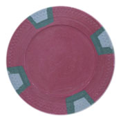 Blank Claysmith Double Trapezoid Poker Chip (25 Pack) - Red, CPSLBL-Red*25