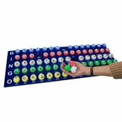 Professional Bingo Set w/ 19" Cage, 1.5" Balls, & Wood Board, GBIN-105