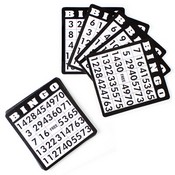 18 Pack of Black Bingo Cards, GBIN-201