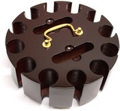 300 Ct Wooden Carousel Case with Lid, GCAS-300-C