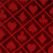 Poker Table Speed Cloth Suited Red/Black Two Tone, GCLO-452