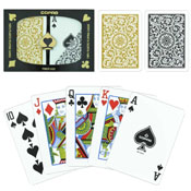 Copag Poker Size REGULAR Index - 1546 Black*Gold Setup, GCOP-201