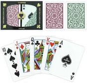 Copag Poker Size REGULAR Index - Green*Burgundy Setup, GCOP-203