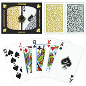 Copag Bridge Size 1546 Design Regular Index - Black & Gold, GCOP-501