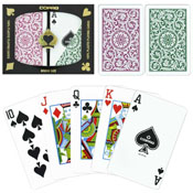 Copag Bridge Size REGULAR Index - Green*Burgundy Setup, GCOP-503