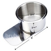 Small Stainless Steel Slide Under Cup Holder, 10-CupSSB