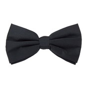 Formal Black Casino and Poker Dealer Clip On Bow Tie, GDEA-002
