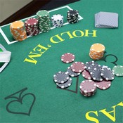Blackjack and Texas Hold 'Em Felt, GFEL-101