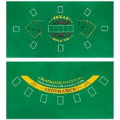 Double-Sided Poker Table & Blackjack Casino Felt, GFEL-601